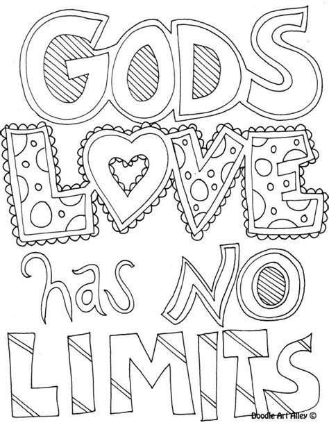 Coloring Page Gods Love Has No Limits Coloring Book Pinterest