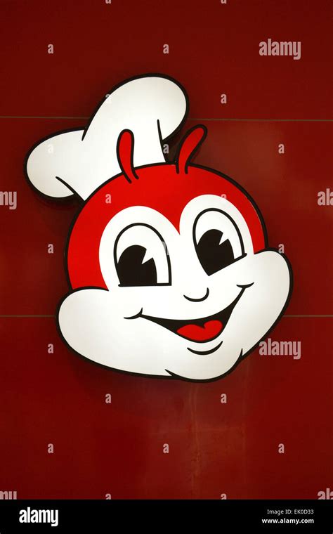 Mascota De Jollibee Restaurante De Comida Rápida Como Se Ve Iluminado