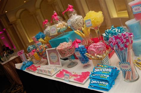 Lisas Candy Buffet Pink And Blue Nicoles Wedding Blue Nd Silver