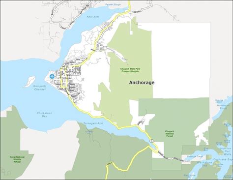 Anchorage Map Alaska Gis Geography