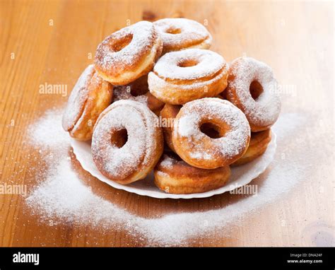 Sweet Doughnuts Or Donuts With Holes Stock Photo Alamy