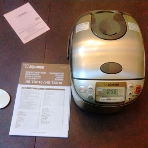 Zojirushi Ns Tsc Cup Uncooked Micom Rice Cooker And Warmer