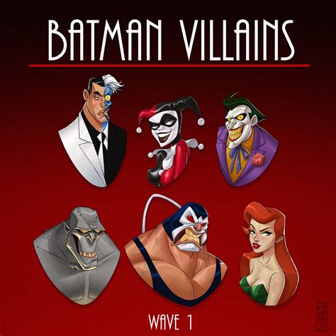 Batman Villains By Camarasketch On Deviantart