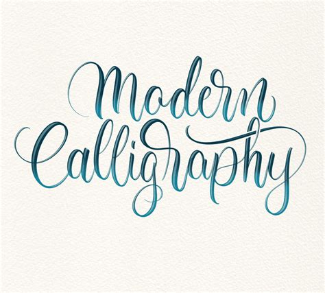 Modern Calligraphy Letters Uppercase