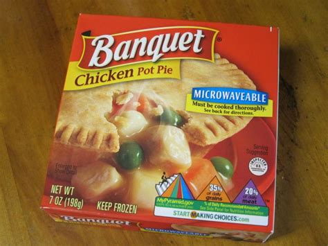 Double crust pot pie with chicken, vegetables, and a creamy sauce. ~~Anonymous Gunk CONFESSIONAL: BAD FOOD YOU SECRETLY LOVE ...