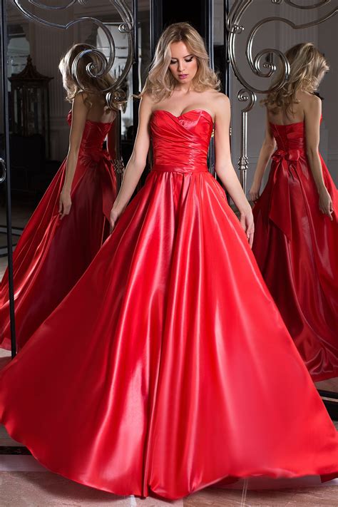 Красное вечернее платье Oksana Mukha 16-1008 | Купить вечернее платье в ...