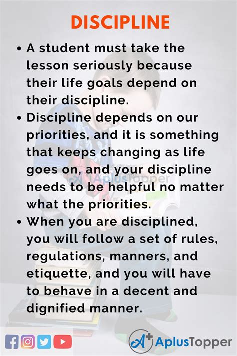 💌 Paragraph On Discipline Essay On Discipline 9 Selected Essays On