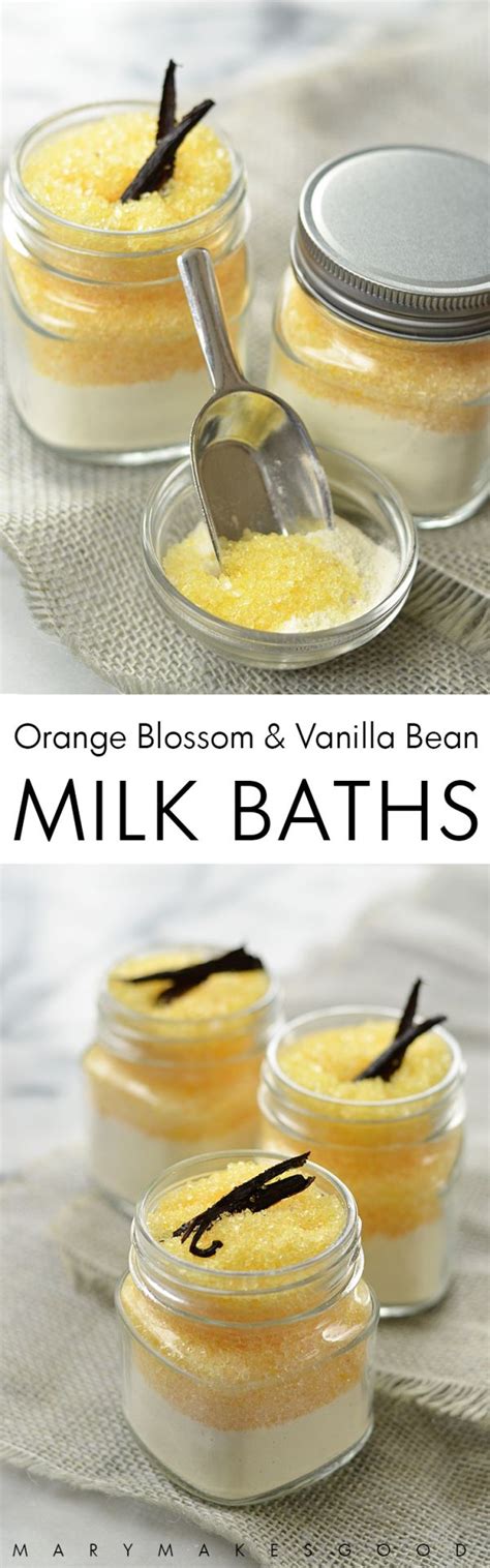 You Can Make These Orange Blossom And Vanilla Bean Milk Baths With Just