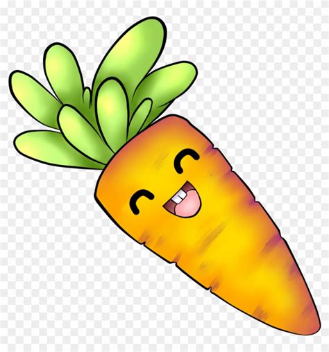 Kawaii Carrot By Chloeisabunny On Clipart Library Cute Carrot Drawing