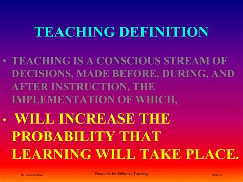 Ppt Principles Of Effective Teaching Powerpoint Presentation Free