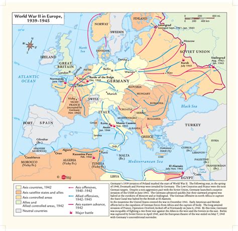 World War Ii Europe Wall Map By Geonova Mapsales