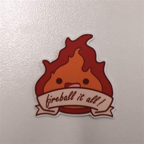 Fireball It All Sticker 15 Matte Vinyl Sticker Etsy