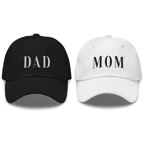 mom and dad hats mom hat embroidered hat dad hat mom dad etsy