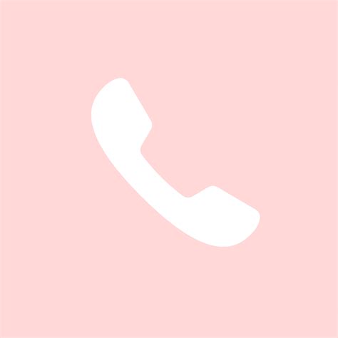 Cute Pink Phone Icon Png Pic Cast