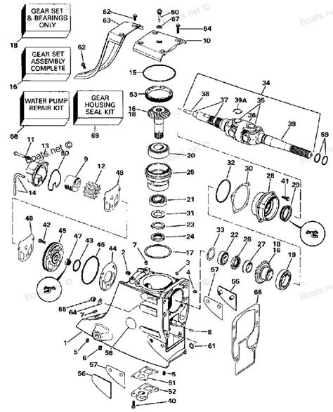 Diagram Of 1989 232bmrmed Omc Cobra Sterndrive Upper Gear Housing