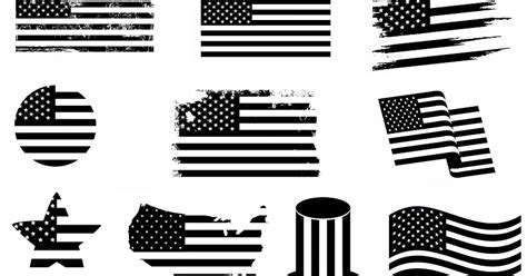 Digitalfil American Flag Svgcut Filessilhouette Clipartvinyl Files
