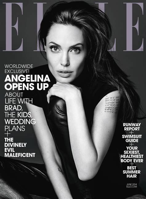 Angelina Jolie Elle Magazine June 2014 Issue Celebmafia