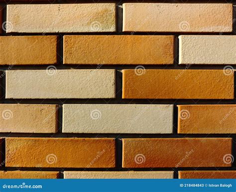Brick Building Exterior Elevation Closeup Detail Stock Image Image