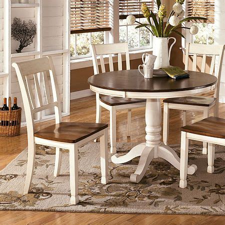 Montibello bluestone 54 x 54 6 piece dining set with storage bench. Signature Design by Ashley Whitesburg Set of 2 Side Chairs ...