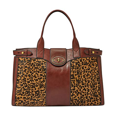 Get the best deals on fossil bags & handbags for women. Lyst - Fossil Animal-Print Leather and Calf Hair Tote