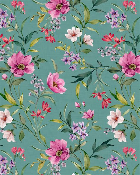 Romantic Floral Print On Behance Flower Pattern Design Prints