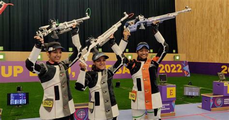 Baku Shooting World Cup India Open Medal Tally With Gold In Womens