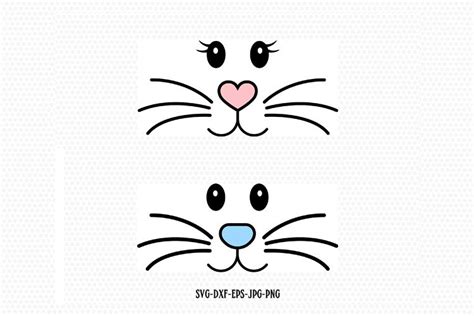 To make a bunny face you have to be creative and here it is. Bunny face, bunny eastersvg (221128) | SVGs | Design Bundles