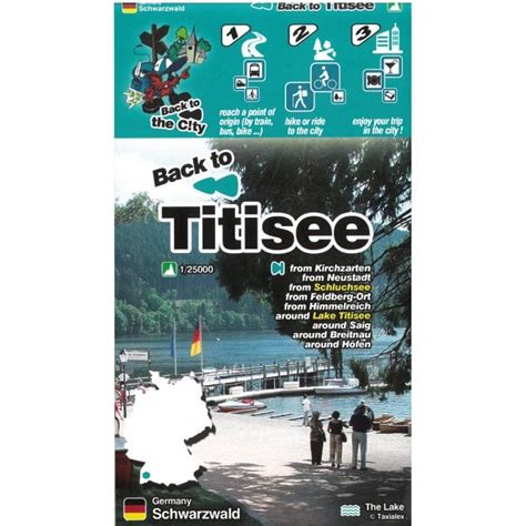 Titisee Black Forest Walking And Cycling Map Mini Ardenne