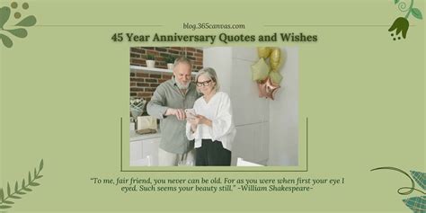 33 Best 45th Year Anniversary Quotes And Wishes Messages With Image