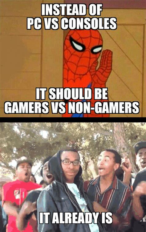 23 Spot On Gaming Memes To Stoke The Pc Vs Console Wars Funny