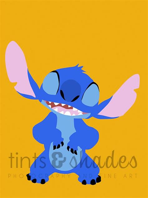 Stitch Minimalist Poster Lilo And Stitch Lilo Stitch Disney Etsy