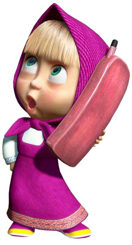 A Cartoon Character Holding A Large Object In Her Hand