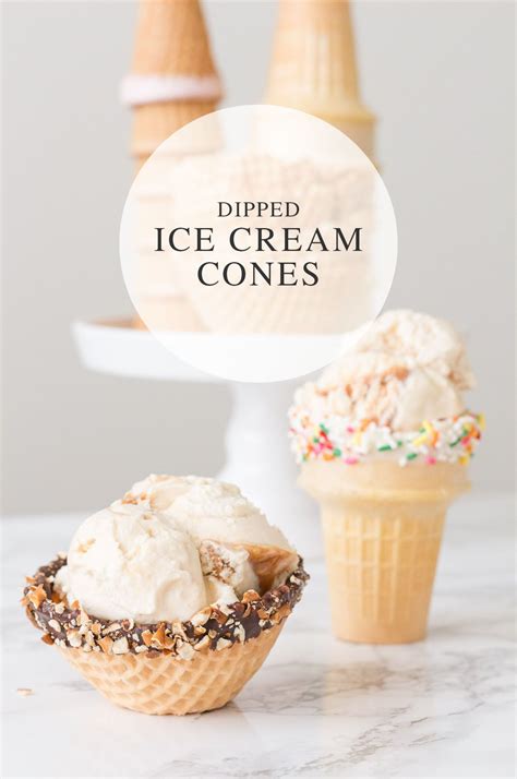 Diy Dipped Ice Cream Cones For A Summer Party Treats And Trends Recipe Dips Ice Cream