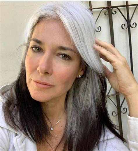 Gray Hair Dont Care Salt And Pepper Hair Silver Highlights Natural