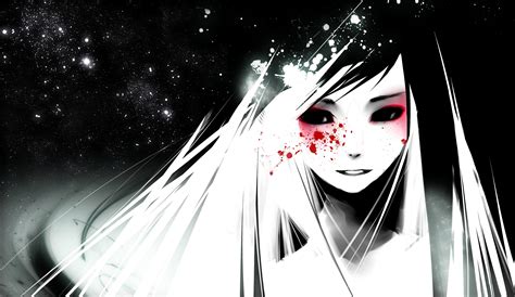Sad Anime Girl In A White Cloak Wallpapers And Images Wallpapers Pictures Photos