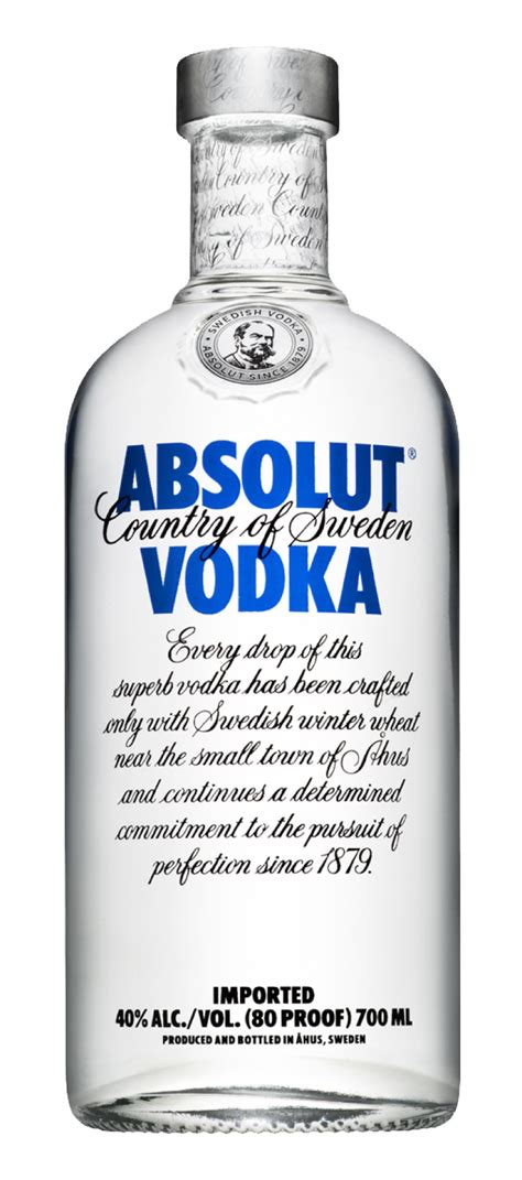 Absolut Vodka Bottle Png