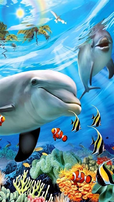 We Love Our Ocean Friends Dolphin Art Beautiful Sea