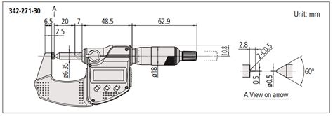 Mitutoyo Crimp Height Micrometers Series 342 Techmaster Electronics Jsc