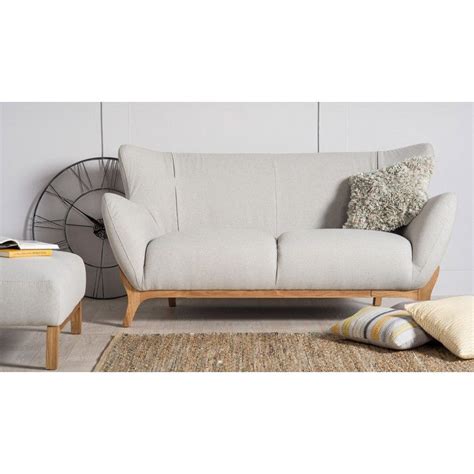 Scandinavian Style Sofas Wesley 2 Seater Sofa Light Grey Sofa