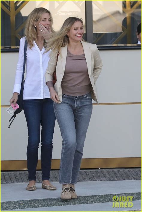 Cameron Diaz Is All Smiles While Out To Lunch With A Friend Photo Cameron Diaz