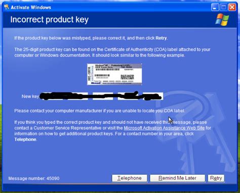 Windows Xp Activation Key