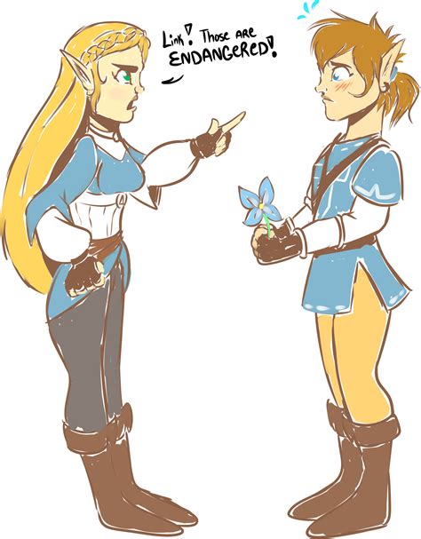 Anyone See All Those Cute Botw Pictures Of Link Giving Zelda A Silent
