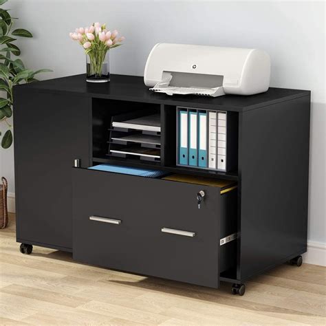 You'll have no problem looking for a file cabinet that will match your modern office desk. Tribesigns Large File Cabinet with Lock and Drawer, Modern ...