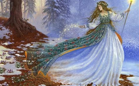 47 Winter Fairies Wallpaper Wallpapersafari