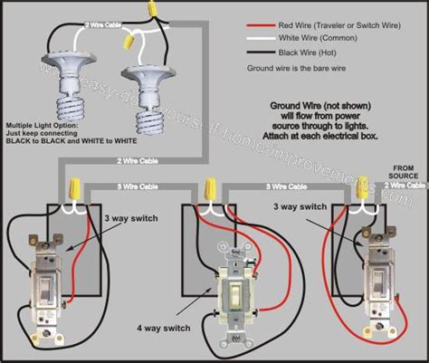 Wiring Diagram For Multiple Lights On A Three Way Switch