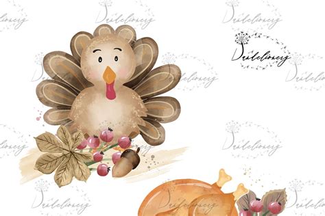Watercolor Thanksgiving Design Pre Designed Photoshop Graphics
