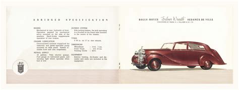 1948 Rolls Royce Brochure