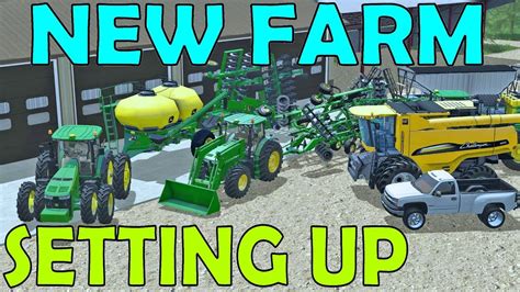 Farming Simulator 17 Brand New Farm Setting Up Square Farms Youtube