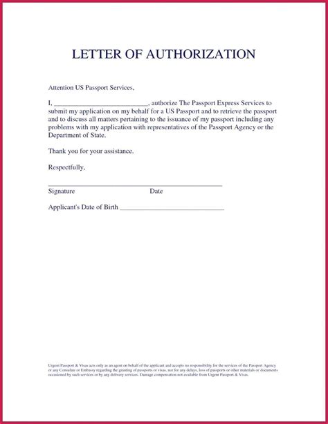 Sample Authorization Letter To Process Documents Pdfdocs