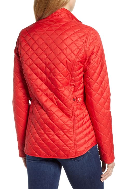 Barbour Sailboat Quilted Womens Jacket In Red Lyst